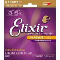 Elixir-頂級磷青銅民謠弦Nanoweb